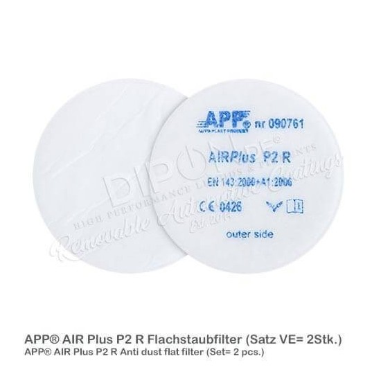 APP AIR Plus P2 R Flachstaubfilter 2 Stk.