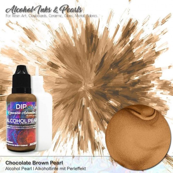 Chocolate Brown Alcohol Pearl Ink