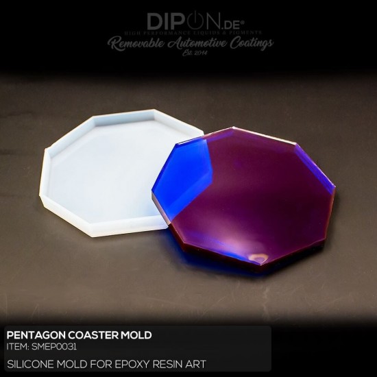 Pentagon Coaster Mold / Silikonform