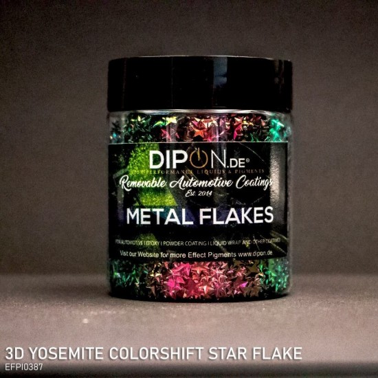 3D Yosemite Colorshift Star Flake
