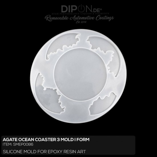 Agate Ocean Coaster 3 Mold / Silikonform