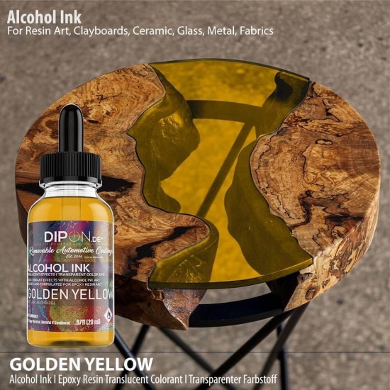 Golden Yellow Alcohol Ink