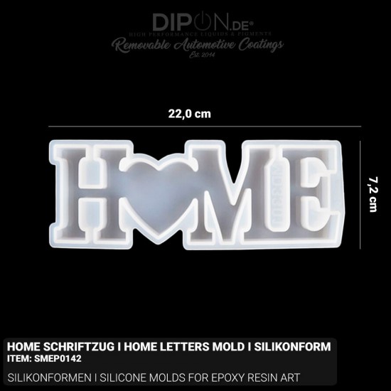 Home Schriftzug I Home Letters - Mold I Silikonform
