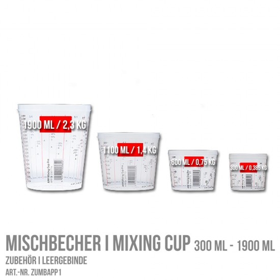 Mischbecher I Mixing Cup 300 ml - 1900 ml